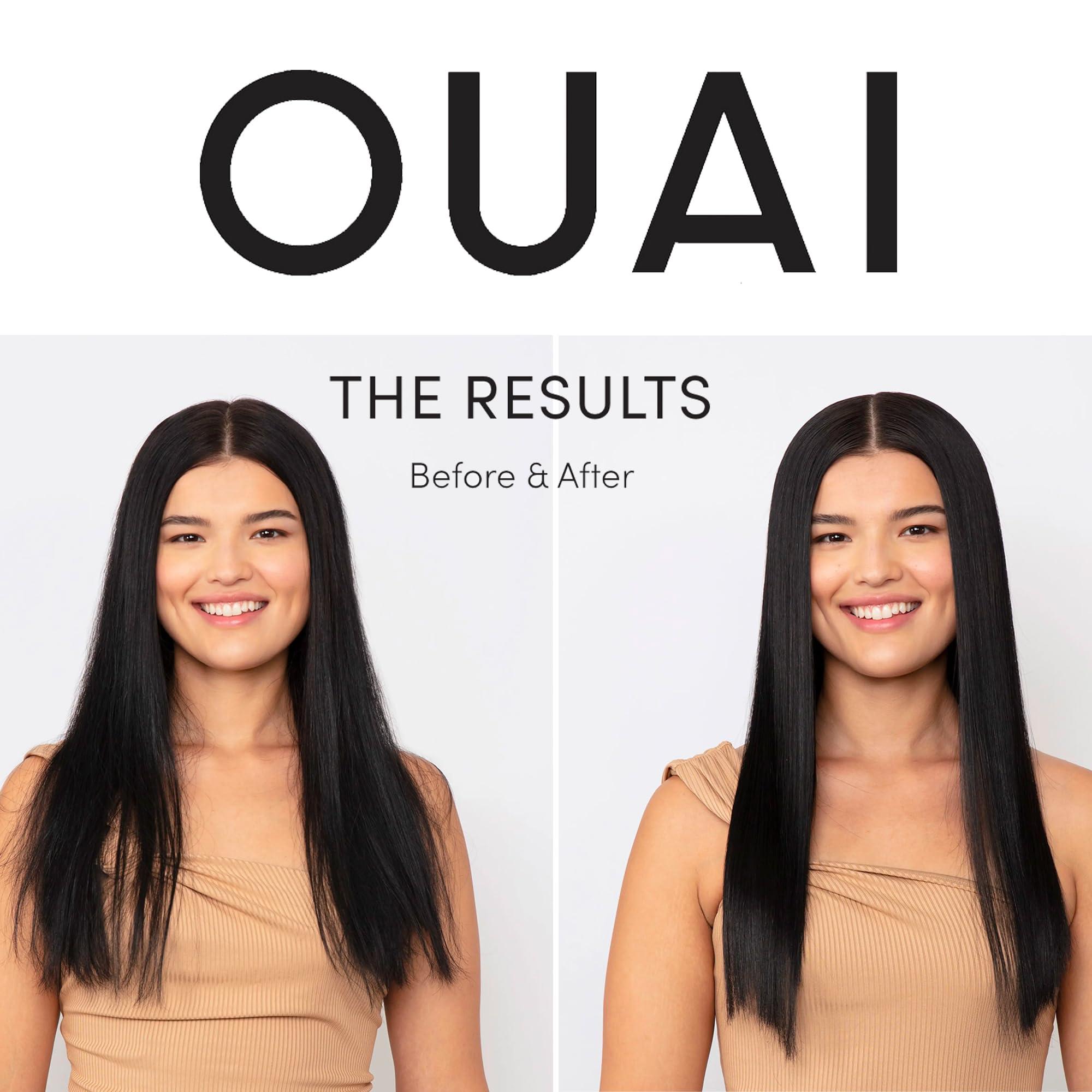 OUAI OUAI Hair Oil Bundle - Hair Heat Protectant Oil for Frizz Control - Adds Hair Shine and Smooths Split Ends - Color Safe Formula - Paraben, Phthalate and Sulfate Free (2 Count, 0.45 Oz/1.5 Oz)