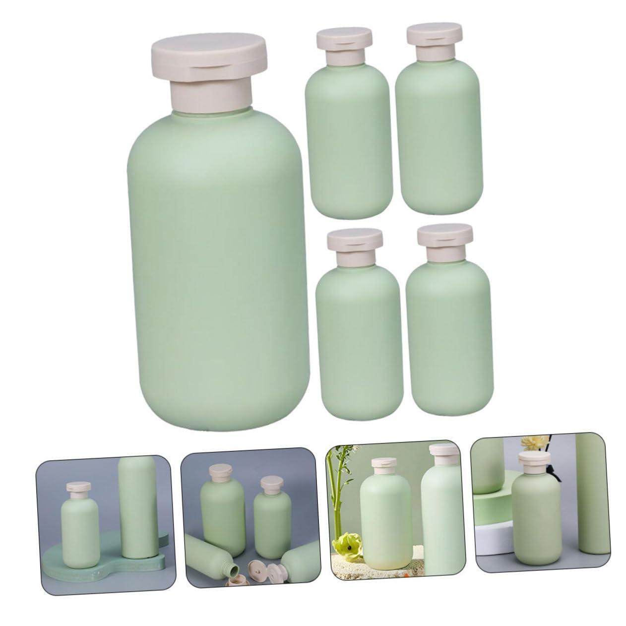 Baluue Baluue 5pcs Dish Soap Dispenser Reusable Shampoo Bottle Refillable Shampoo Bottle Toiletry Bottles Travel Pump Bottle Liquid Pump Bottle Shower Bottles Refillable Plastic Green