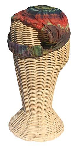 Full Funk Full Funk Thai Cotton Crumple Bandanna Milkmaid Hairtie Hair Band Tie, Green Brown