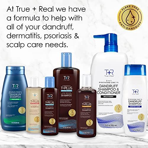 True+Real True+Real Moisturizing Dandruff Shampoo with Aloe and Selenium Sulfide 1%, 11fl oz
