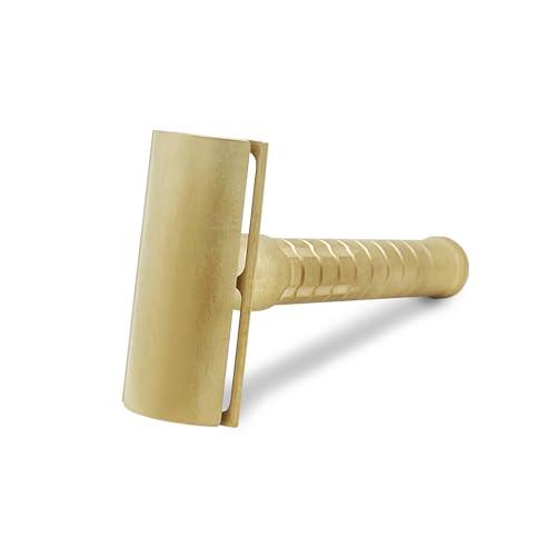 The Goodfellas\' smile The Goodfellas\' Smile Bayonetta Premium Double Edge Safety Razor, 100% Brass, Hand Crafted in Italy, Delivers an Ultra-Smooth Shave