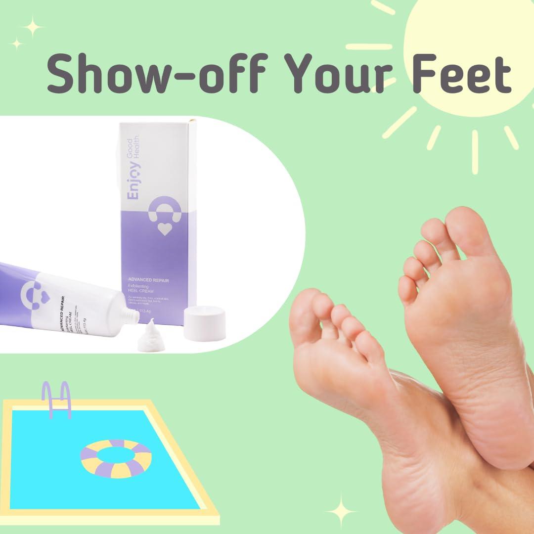 Enjoy Good Health. Enjoy Good Health. Urea 40% Cream for Dry, Cracked, Rough Feet, Hands, Elbows, Knees. Softens calluses and repairs skin barriers. Moisturizes and Hydrates.