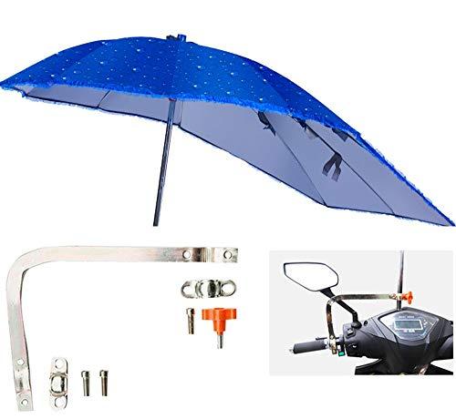 AKKY AKKY Rain and Sun Protector Cover for Bicycle, Oversized Umbrella Aluminum Connector Foldable Bicycle Awningfor Camping, Outdoor, Sports