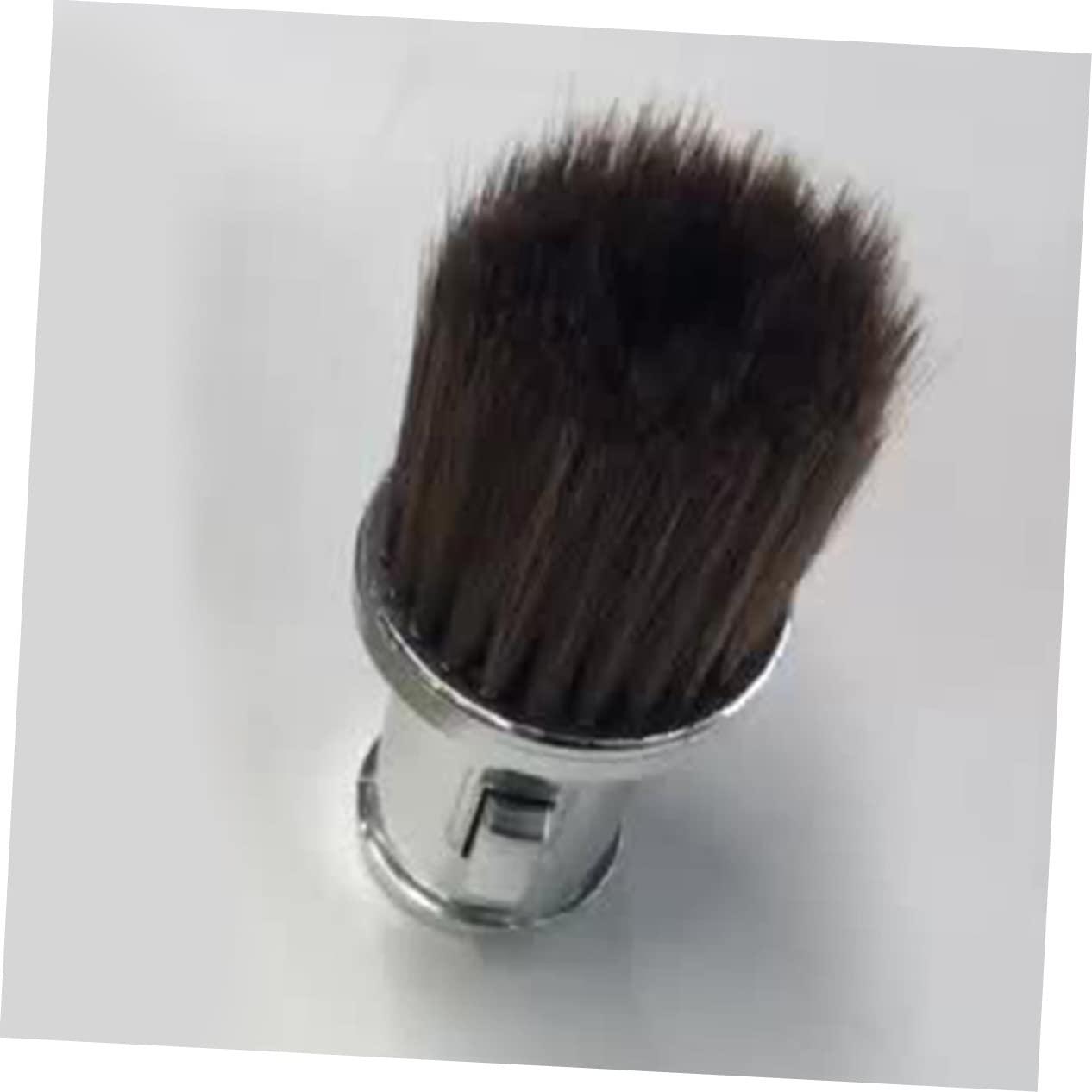 WOONEKY WOONEKY Beard Shaving Brush Powder Dusterbody Household Shaving Brush for Barber Hair Salon or Personal Use Silver