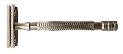 Col. Conk Products, Inc. Col. Conk Products, Inc. Model 713 "Liuetenant" 3-Piece Safety Razor with Long Handle. 69g Total Weight Gives A Close and Efficient Shave. Accepts All DE Blades