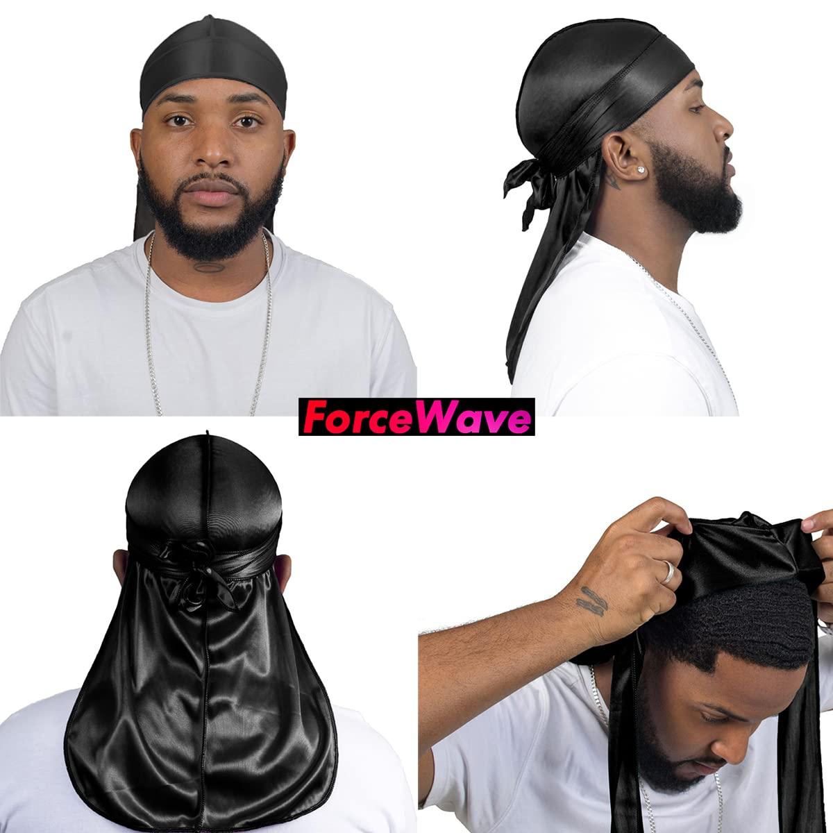ForceWave ForceWave 20 Pieces Silk Durag for Men