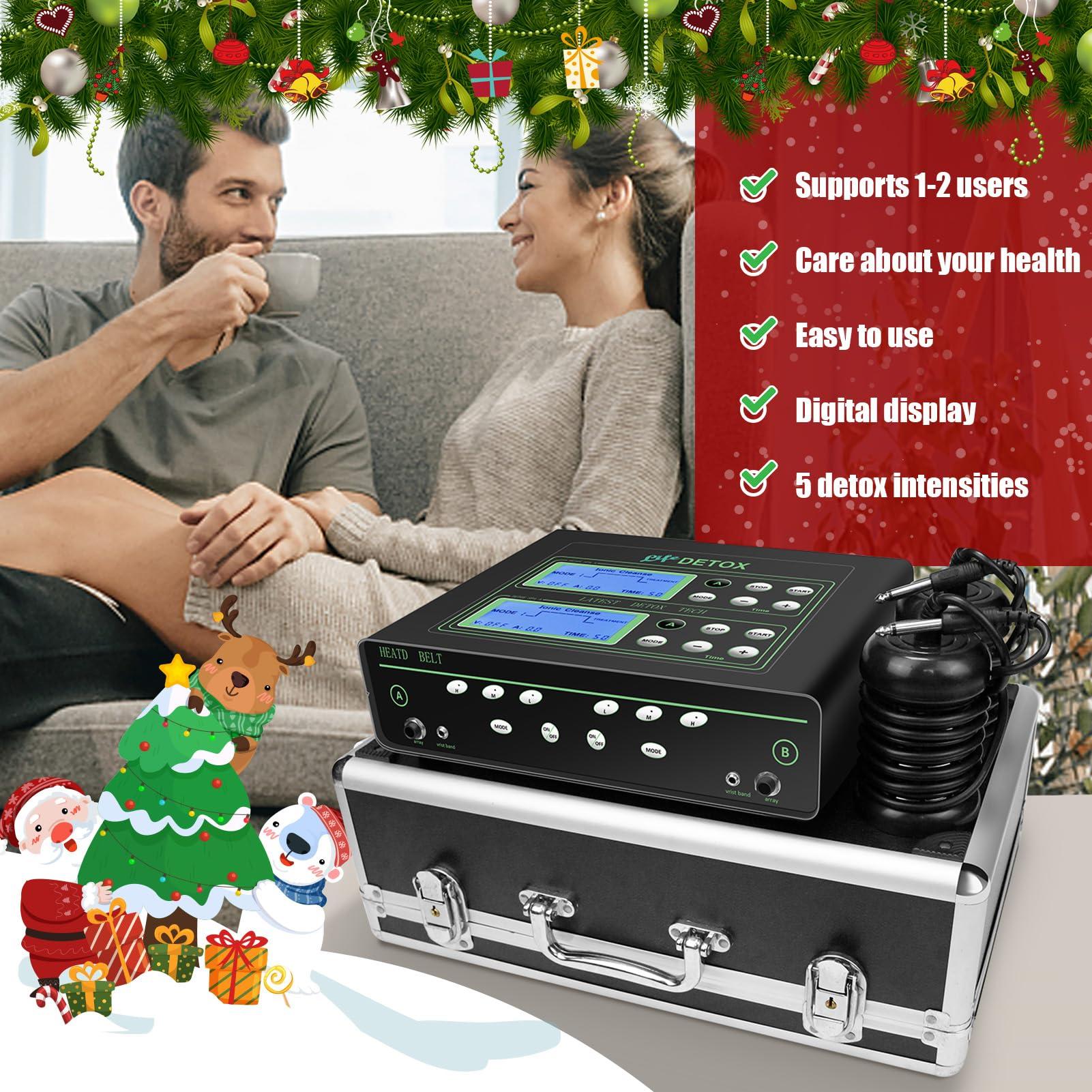 VnioLife VnioLife Dual Ionic Foot Bath Detox Machine, Ion Cleanse Detox Foot Spa Set of 2 with Arrays, Heated Waist Belt | 5 Detox Modes, Time Preset