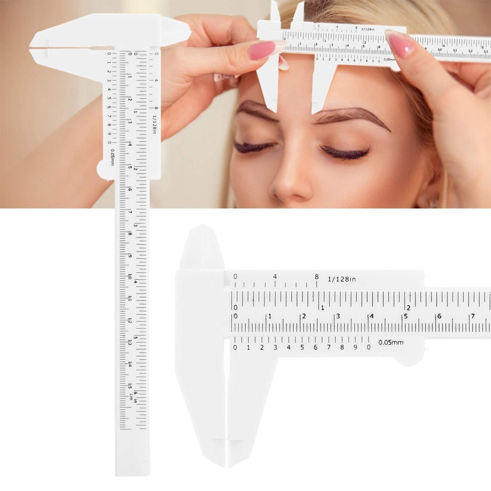 Guoenir Dual Scale Eyebrow Ruler, Lightweight Eyebrow Balance Ruler, Plastic for for