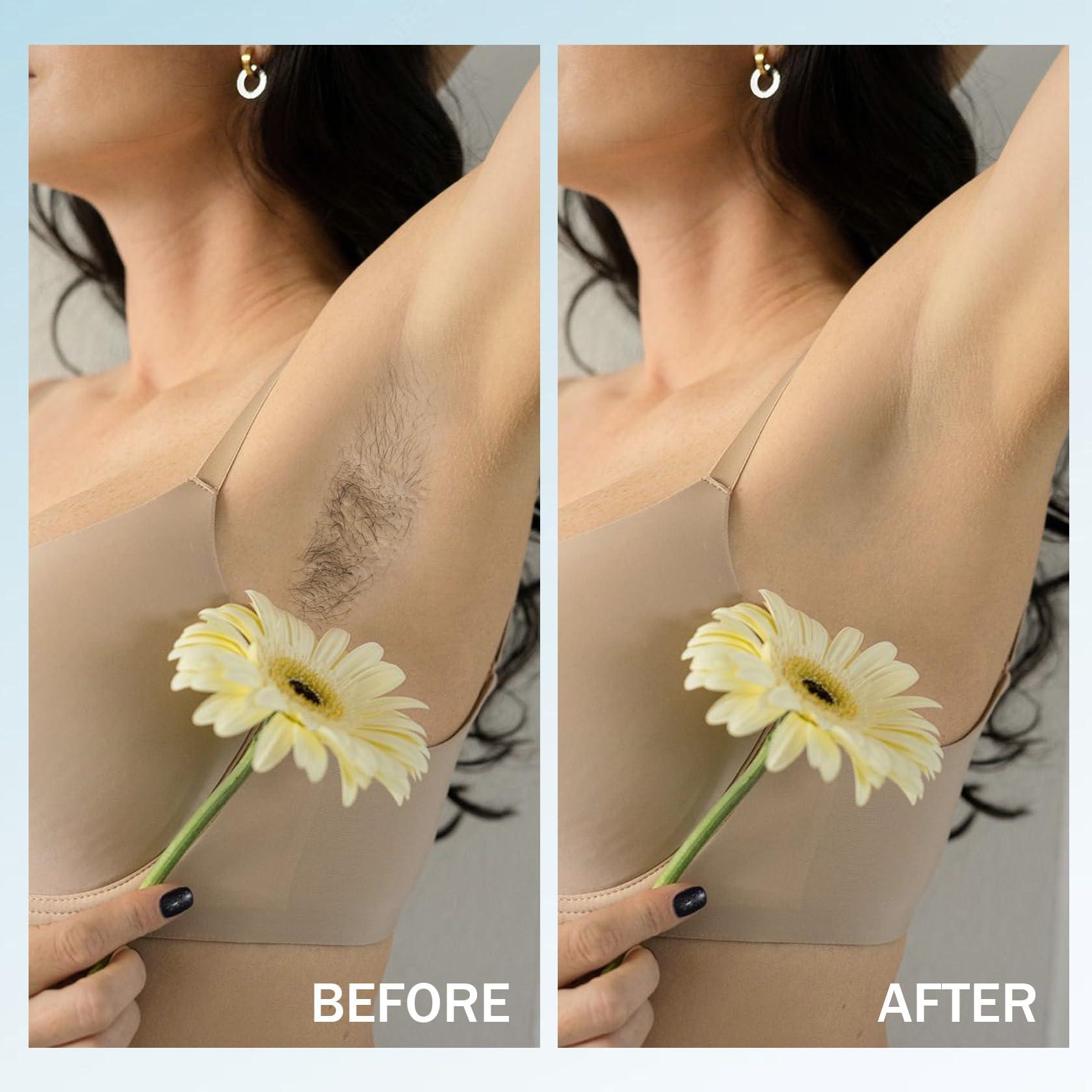 JunKuJK 4 Packs Hard Wax Beads for Hair Removal,Gentle Waxing Beads for Full Body,Face,Underarm,Bikini and Legs,Long Lasting Hair Removal Waxing Kit with 10 Wax Scraper Sticks