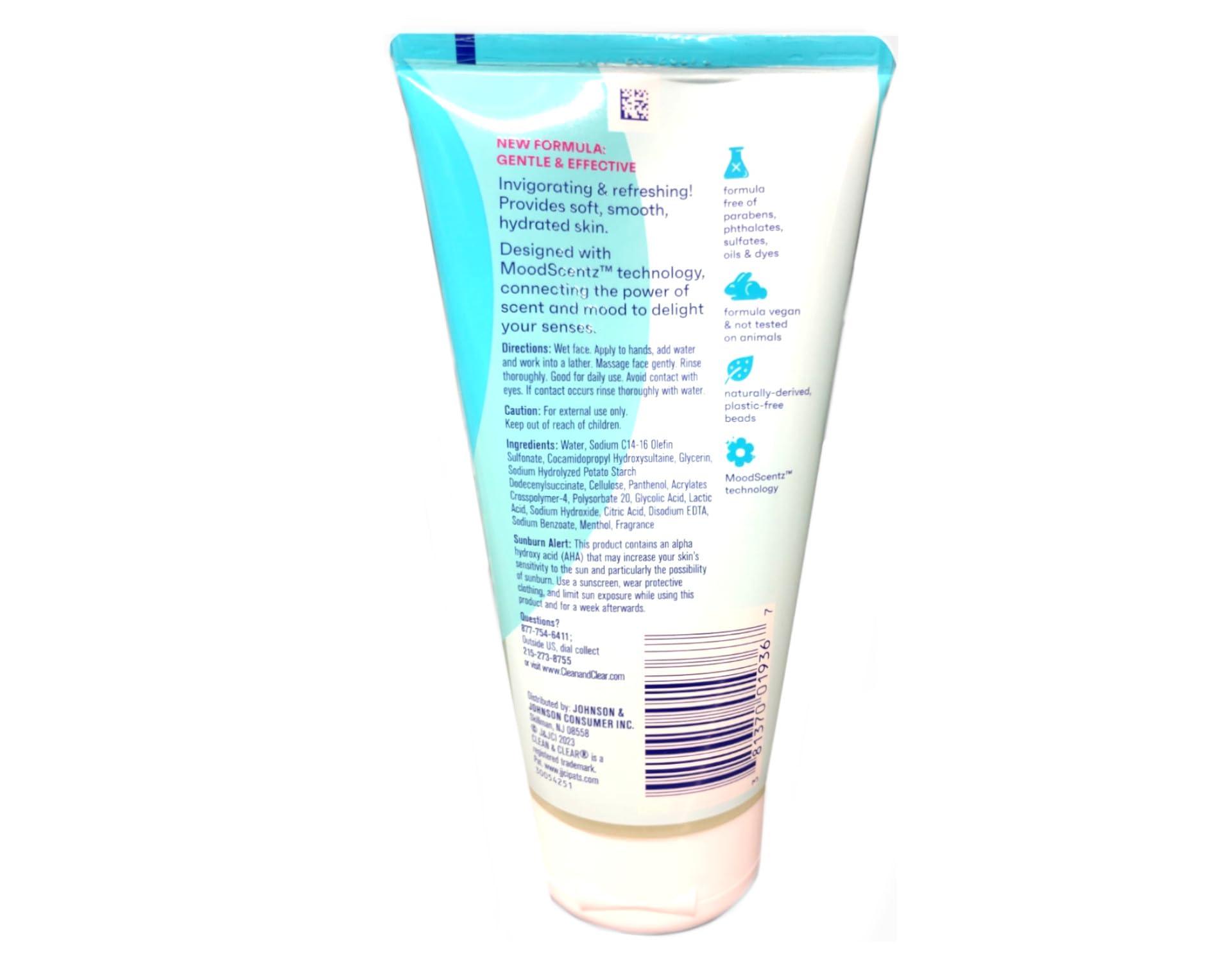 Clean & Clear Clean & Clear Scrub Deep Action Exfoliating 5 Ounce Oil-Free (148ml) (6 Pack)