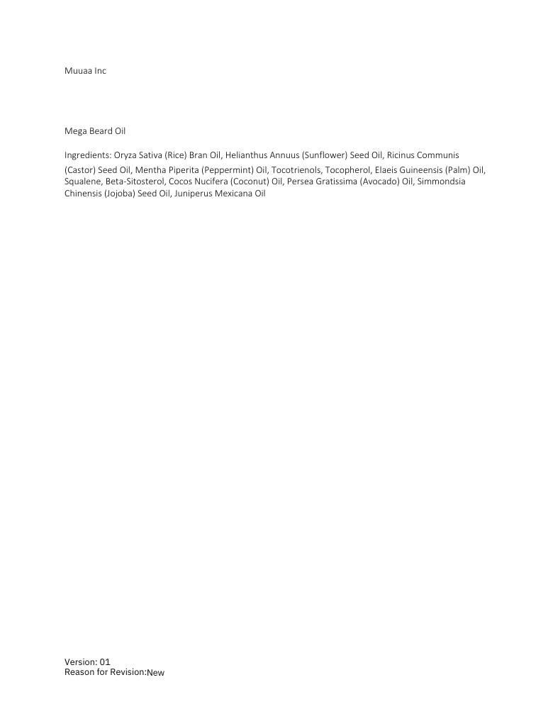 Derm Dude Derm Dude Mega Beard Growth Oil for Men | Formulated with Castor Oil & Jojoba Oil for Hair Growth | Promotes Thicker, Fuller Beard, Hydrates & Softens Facial Hair, Non-Greasy Grooming Treatment - 1 oz