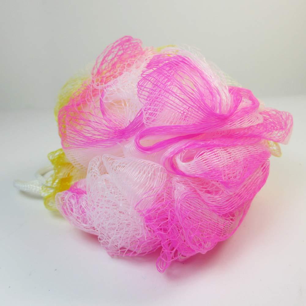 AllTopBargains 8 Bath Shower Puff Sponges Loofah Mesh Ball Exfoliating Body Brush Scrubber Wash