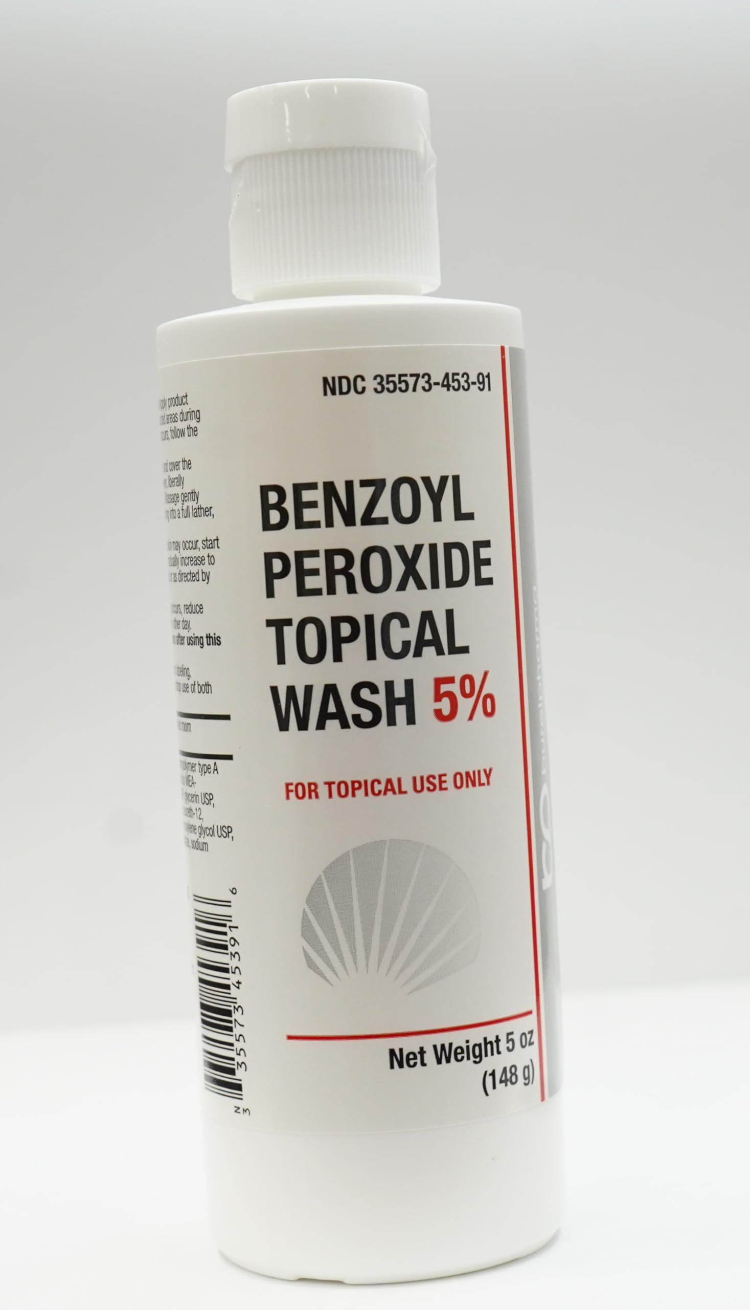 BurelPharma BurelPharma Benzoyl Peroxide Topical Face Wash 5% Acne Medication 5oz, 1 Count (Pack of 1)