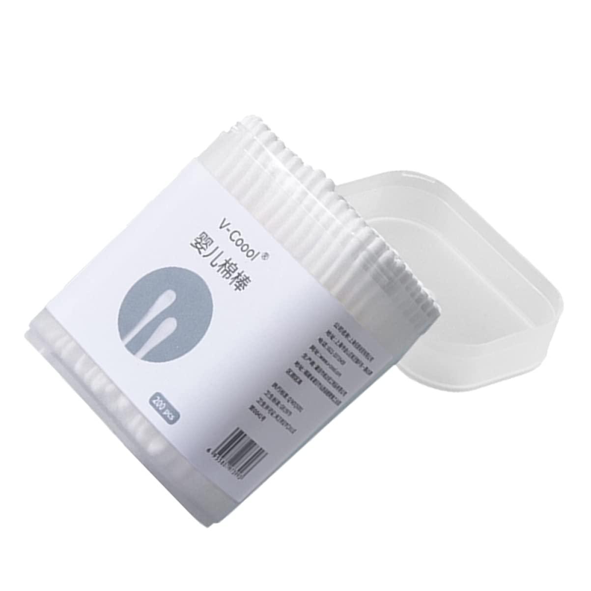 Toddmomy 800 Pcs Cotton Swab Ear Cleaning Swab Cotton Stick Swab Baby Ear Wax Cleaner Baby Ear Cotton Stick Cosmetic Swabs