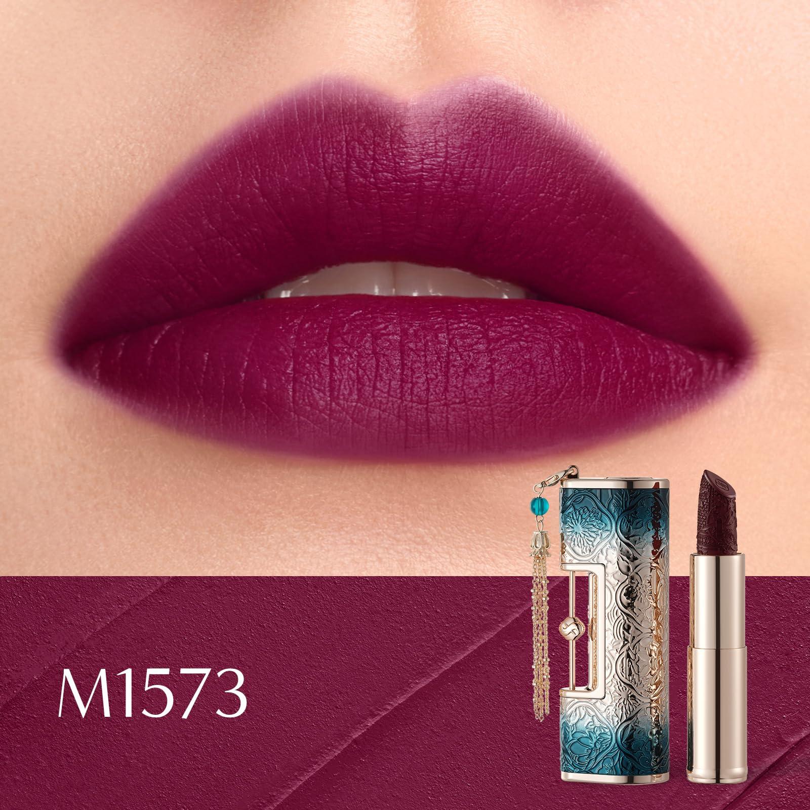 FLORASIS FLORASIS Blooming Rouge Love Lock Lipstick Long-Lasting Sculpting Lipstick Misty Matte Finish Lightweight Nourishing for Everyday Use (FLO-TXSKH-M1573)