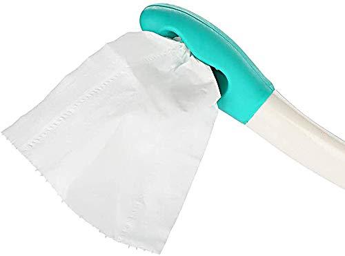 QMZDXH QMZDXH Toilet Bottom Aids Tools, Bottom Buddy Wiping Aid, 15" Personal Hygiene Wand, Butt Cleaner for Disabled, Toilet Paper Tissue Grip Self Wipe Aid Helper