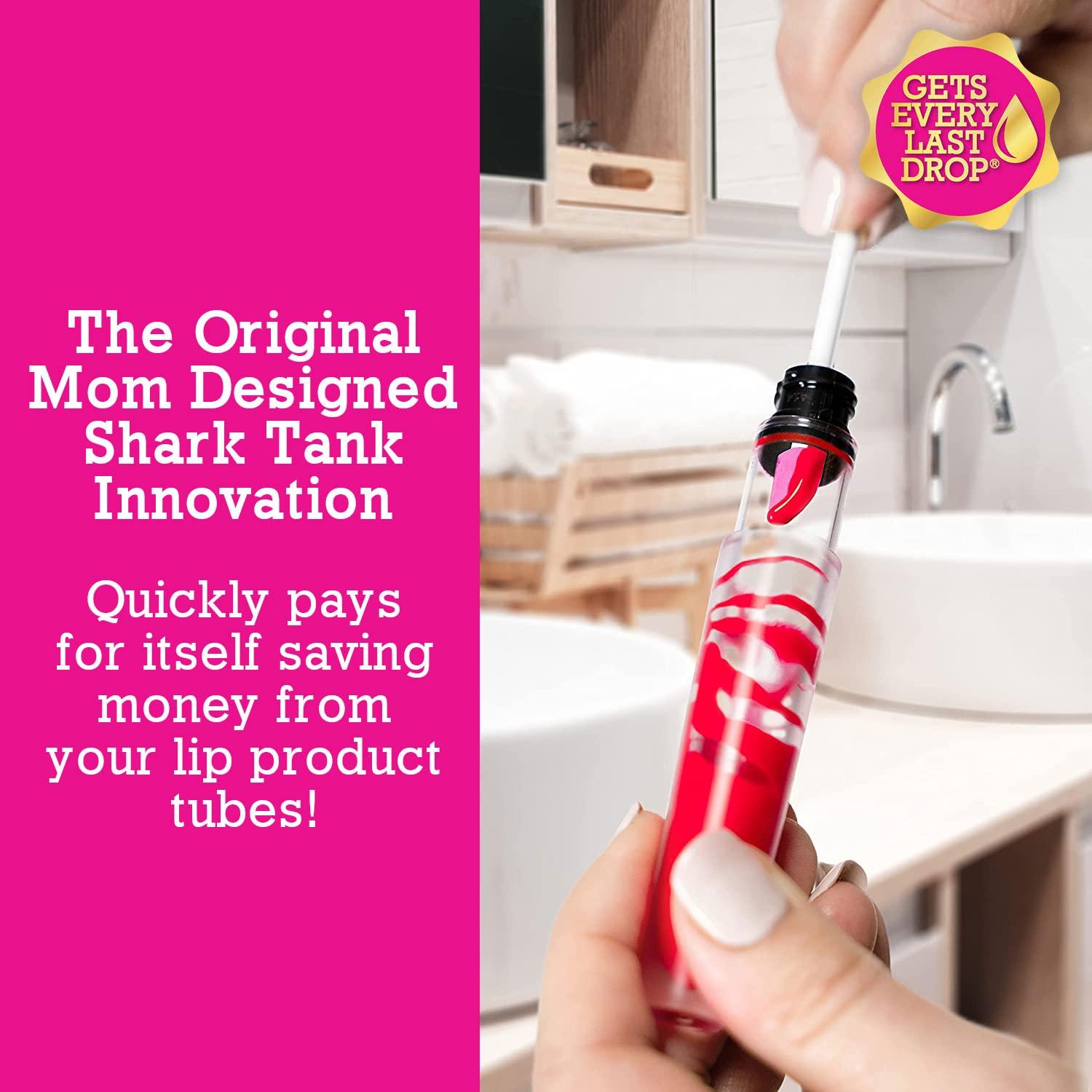 Spatty Spatty Lip Gloss Tiny Beauty Spatula (6 Inch Pink) Shark Tank Mom Made Scrape Last Drop of Lipstick, Mini Spatula Makeup, Long Makeup Spatula, Scoop for Makeup, Makeup Stocking Stuffer, Makeup Spatula