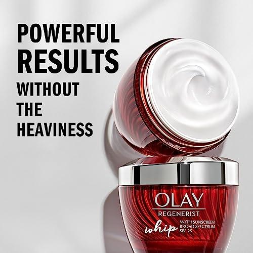 Olay Olay Regenerist Whip Face Moisturizer Cream with Sunscreen SPF 25, 1.7 oz (Pack of 2)