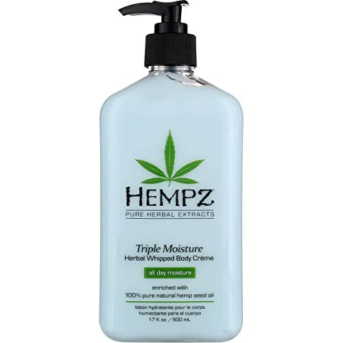 Hempz Hempz Body Moisturizer Triple Moisture 17 Ounce Pump (500ml) (Pack of 3)