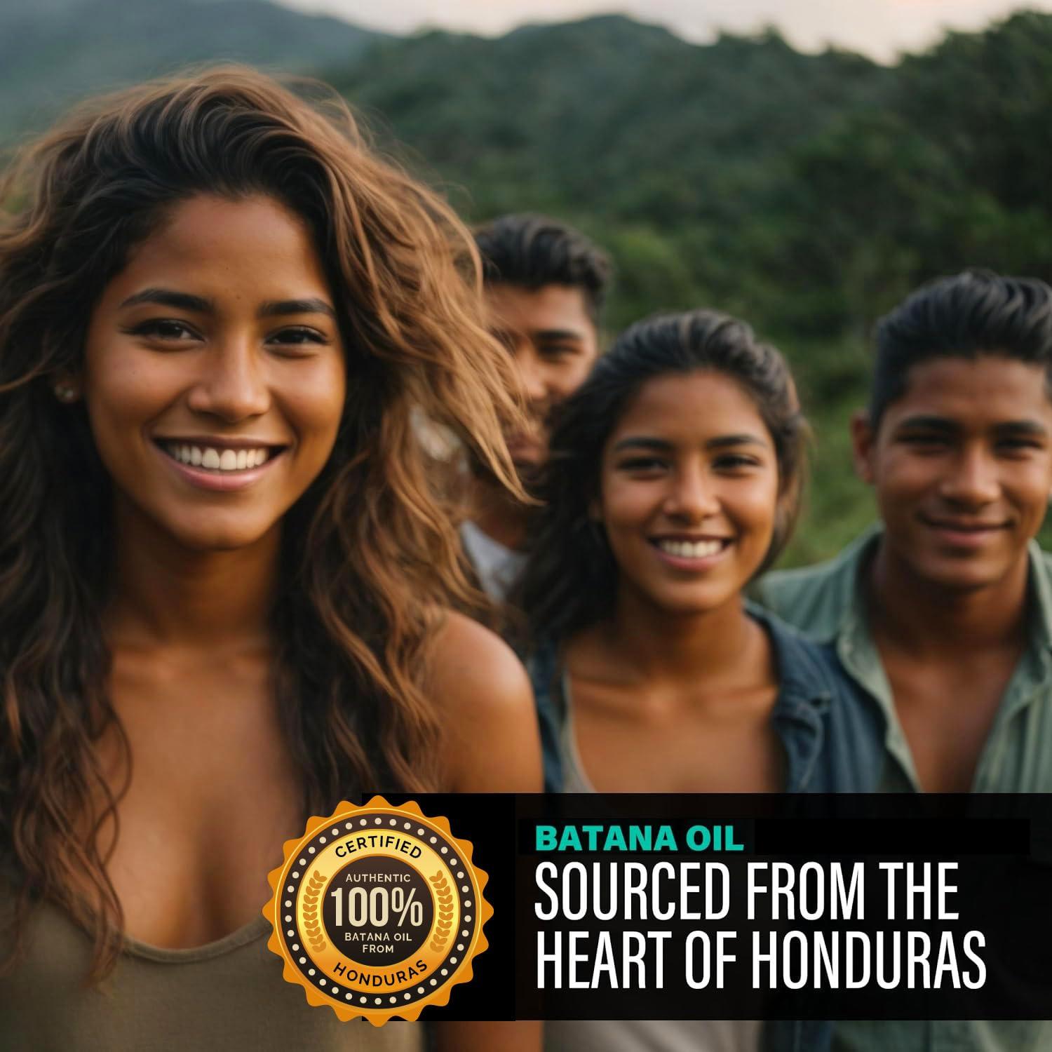 The-Mix-Up Unrefined Batana Oil for Hair Growth - Authentic & Organic Dr Sebi Batana Hair Mask from Honduras - Natural Hair Growth Oil - 4 Ounce Jar