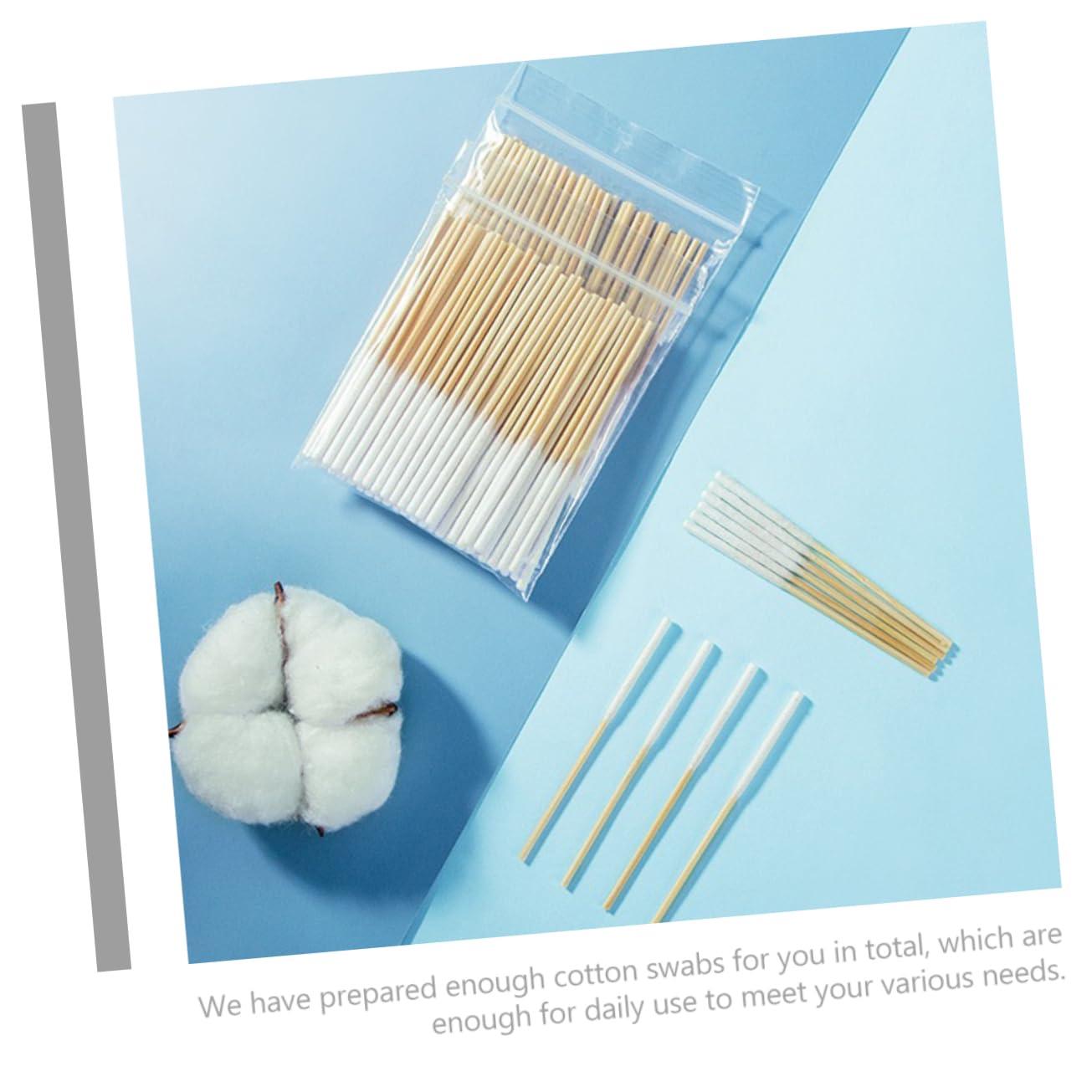 Didiseaon Didiseaon Long Cotton Swabs 60pcs cotton tipped applicator bamboo make up ear cotton swab repair fluid clean makeup accessories Accessories women makeup accessories disposable cotton sticks