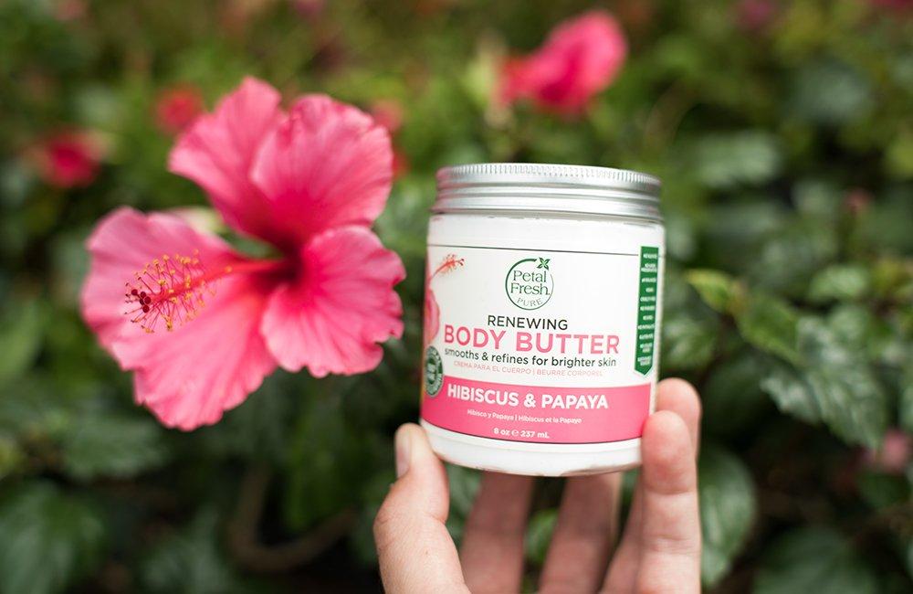 Petal Fresh Petal Fresh Restoring Body Butter with Honey & Coconut Oil and Renewing Hibiscus & Papaya Body Butter Bundle, 8oz Each