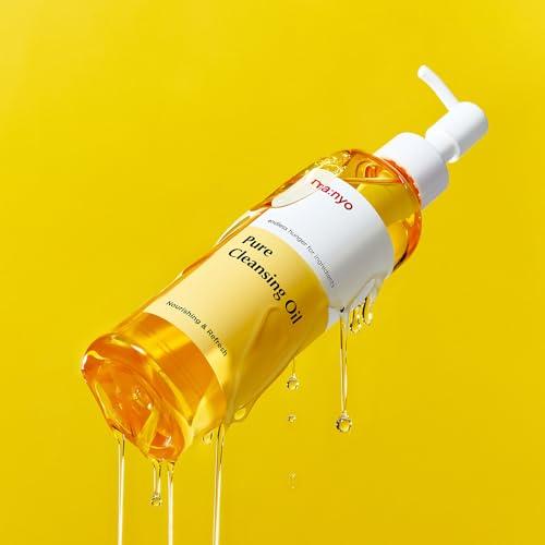 MA:NYO MANYO FACTORY Pure Cleansing Oil 6.7 fl oz (200ml) Korean Facial Cleanser, Blackhead Melting, Daily Makeup Removal with Argan Oil, for Women