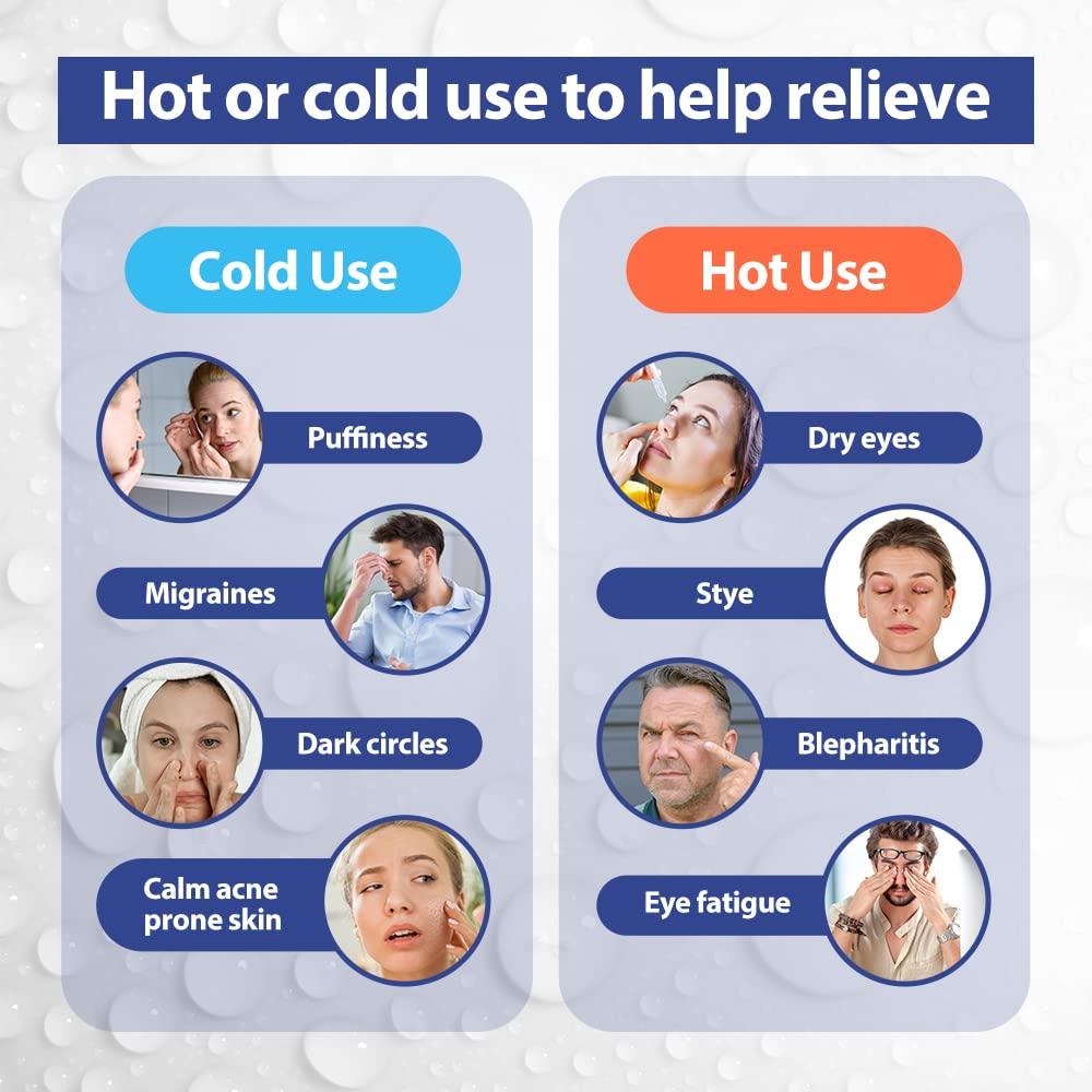 NEWGO NEWGO Bundle of Cooling Eye Mask and Ankle Ice Wrap Blue