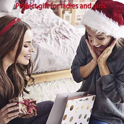 deweisn deweisn Nature Daylight 36 LEDs Tri-Fold Lighted Vanity Makeup Mirror with Touch Screen Dimming and 3X/2X/1X Magnification Makeup Mirror, 180 Degree Free Rotation, Countertop Cosmetic Mirror