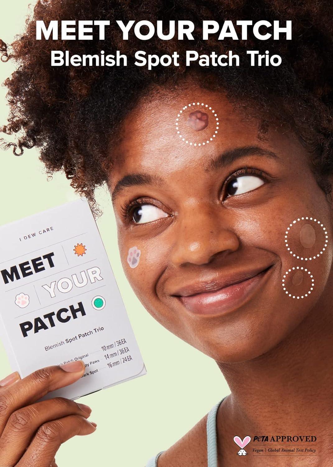 I DEW CARE I DEW CARE Facial Skin Care Set - Meet Your Patch & Proper Popper & Headband | Cute Pimple Patches, Treatment, Clear and Soothe Irritation