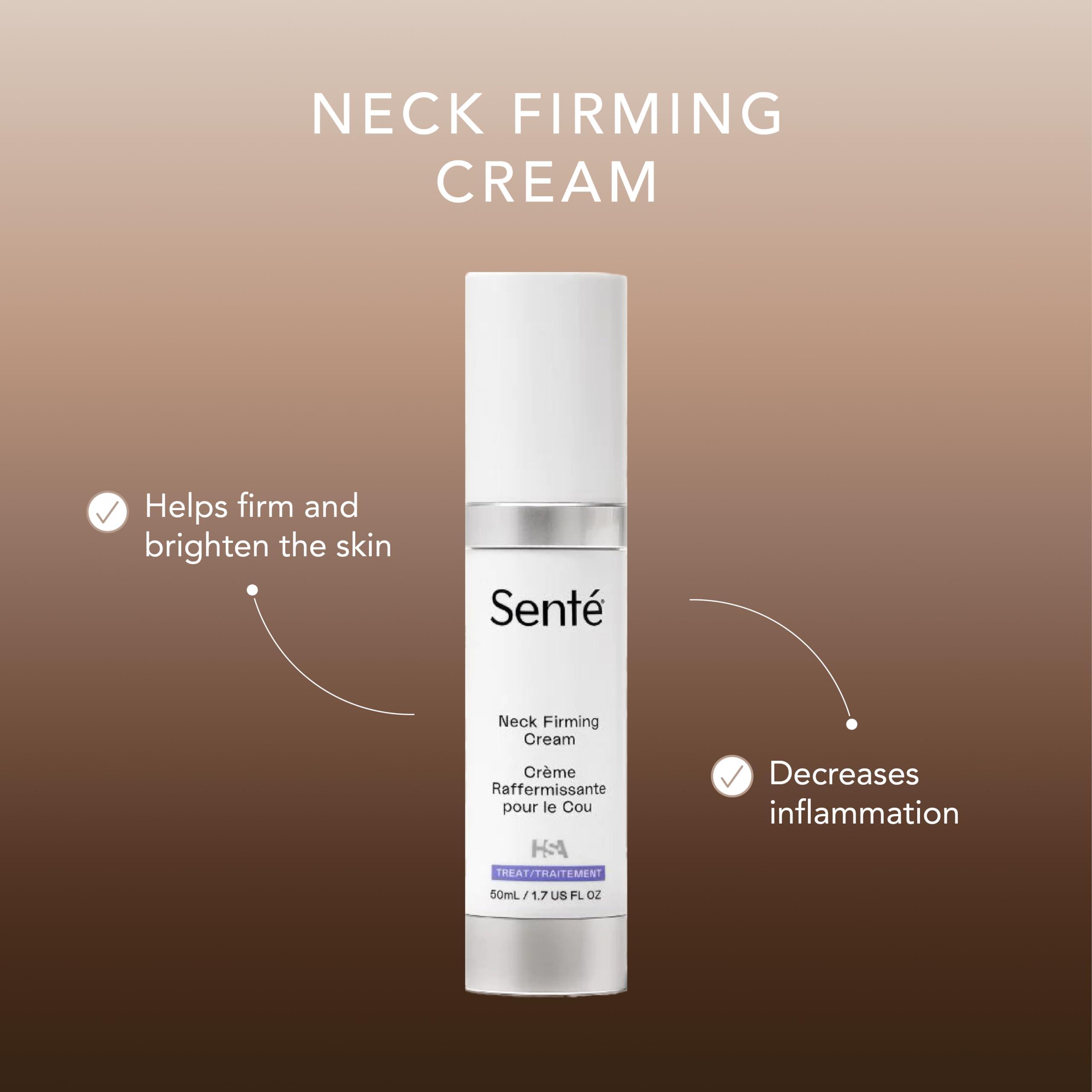 Sent Sent Neck Firming Cream - Advanced Anti-Aging Firming and Lift Cream with Patented HSA, Caffeine and Vitamin C - 1.7 Oz