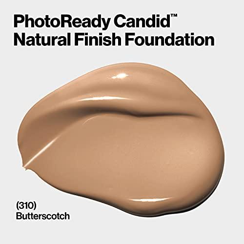 REVLON Revlon PhotoReady Candid Natural Finish Foundation, with Anti-Pollution, Antioxidant, Anti-Blue Light Ingredients, 310 Butterscotch, 0.75 fl. oz.
