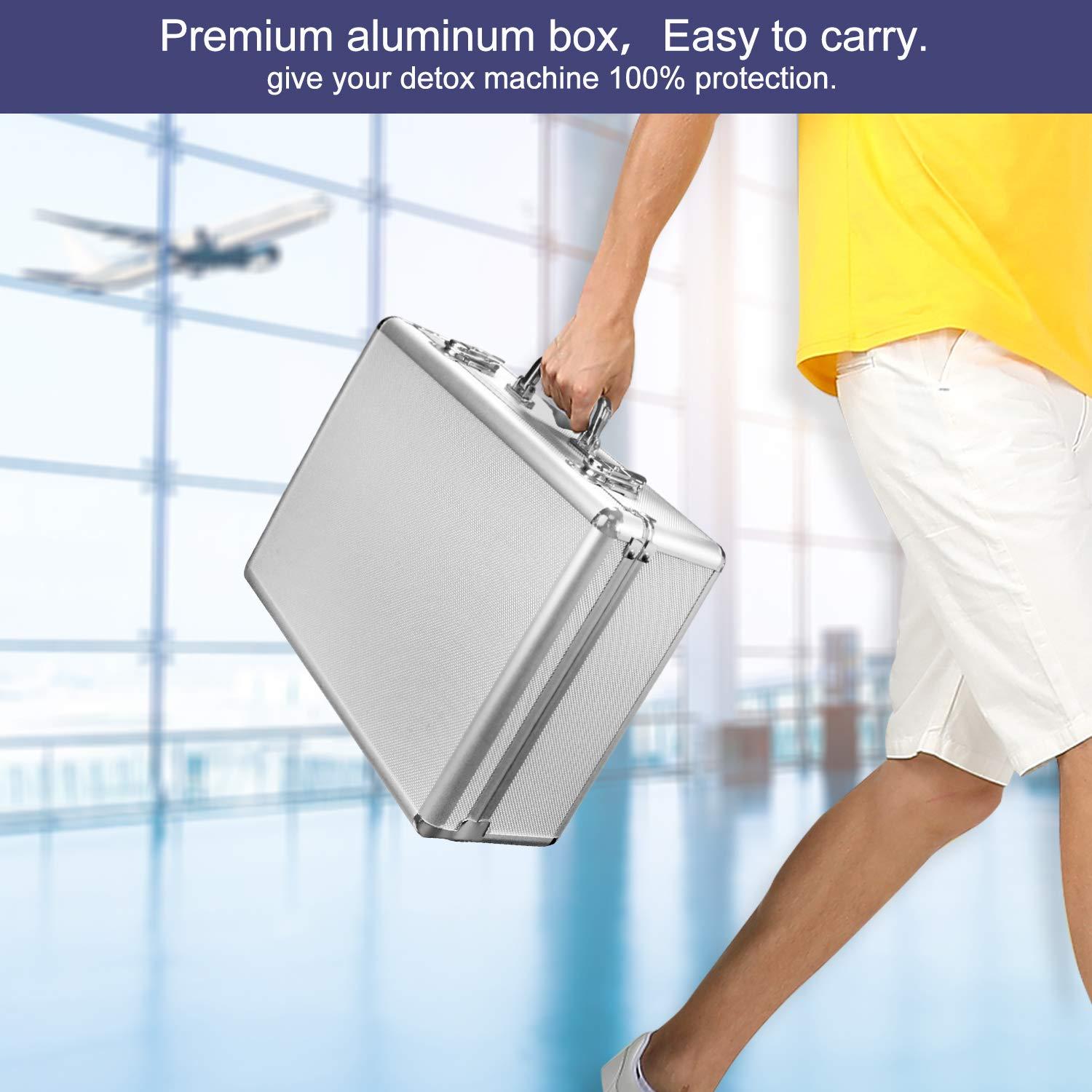 Lecaung Lecaung Ionic Foot Bath Detox Machine, Professional Ion Cleanse Ionic Detox Foot Bath Spa Machine with LED Display, Far Infrared Belt