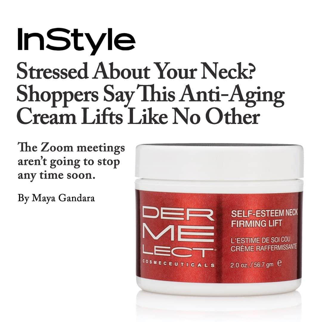 Dermelect Cosmeceuticals Dermelect Self-Esteem Neck Firming Lift - for Neck and Dcollet, Anti Aging Cream with AHA, BHA, Avocado Oil, Squalene Toning, Hydrating & Firming Treatment for Sagging Skin, Tech Neck 2 oz.