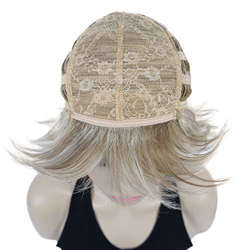 Lydell Lydell 6" Short Straight Layered Hair Full Synthetic Wig (H16/613 Blonde Highlighted)