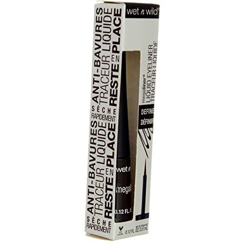 wet n wild Wet & Wild Eyeliner Mega Liquid-Dark Brown (Pack of 4)