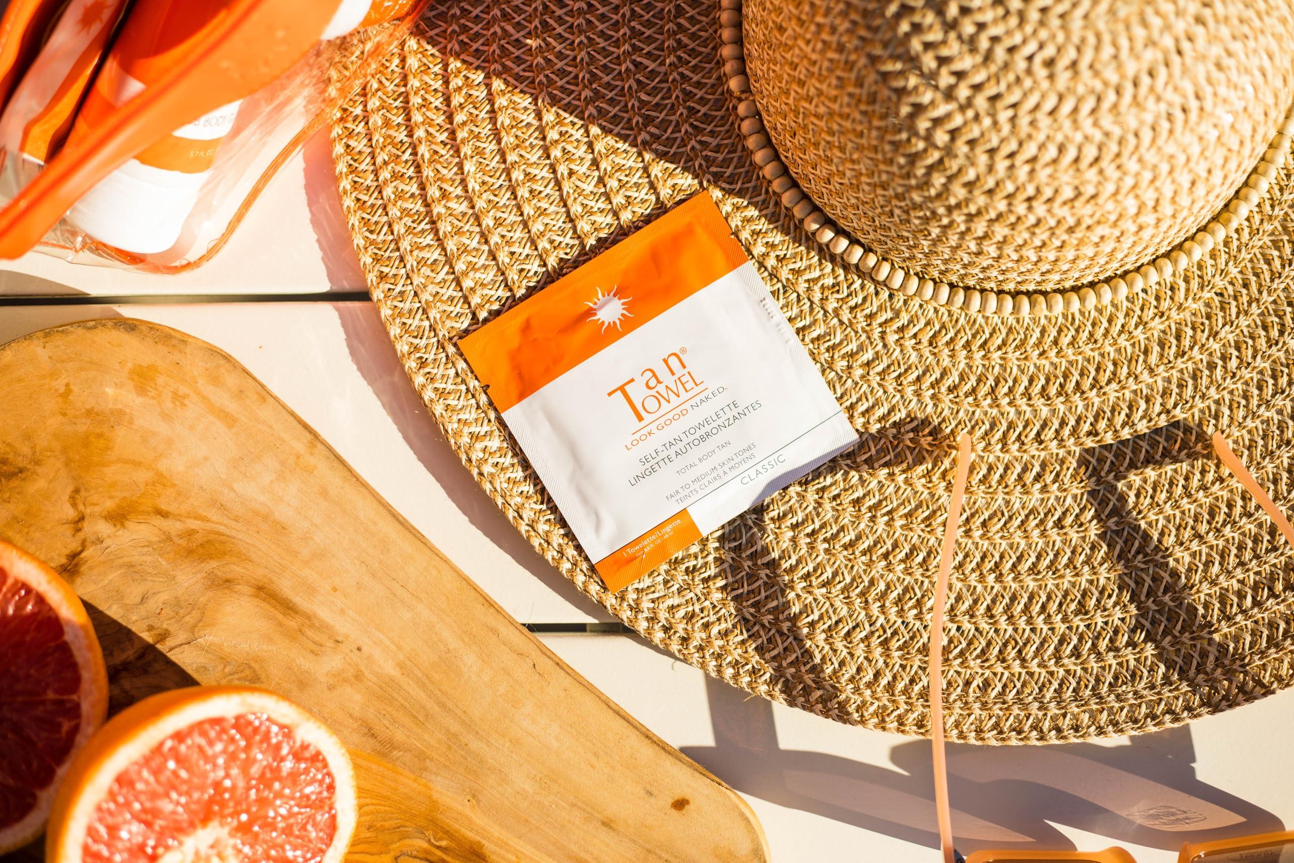 Tan Towel Tan Towel Tan Towel Full Body Classic 5 Pack, 0.5 FL OZ Each