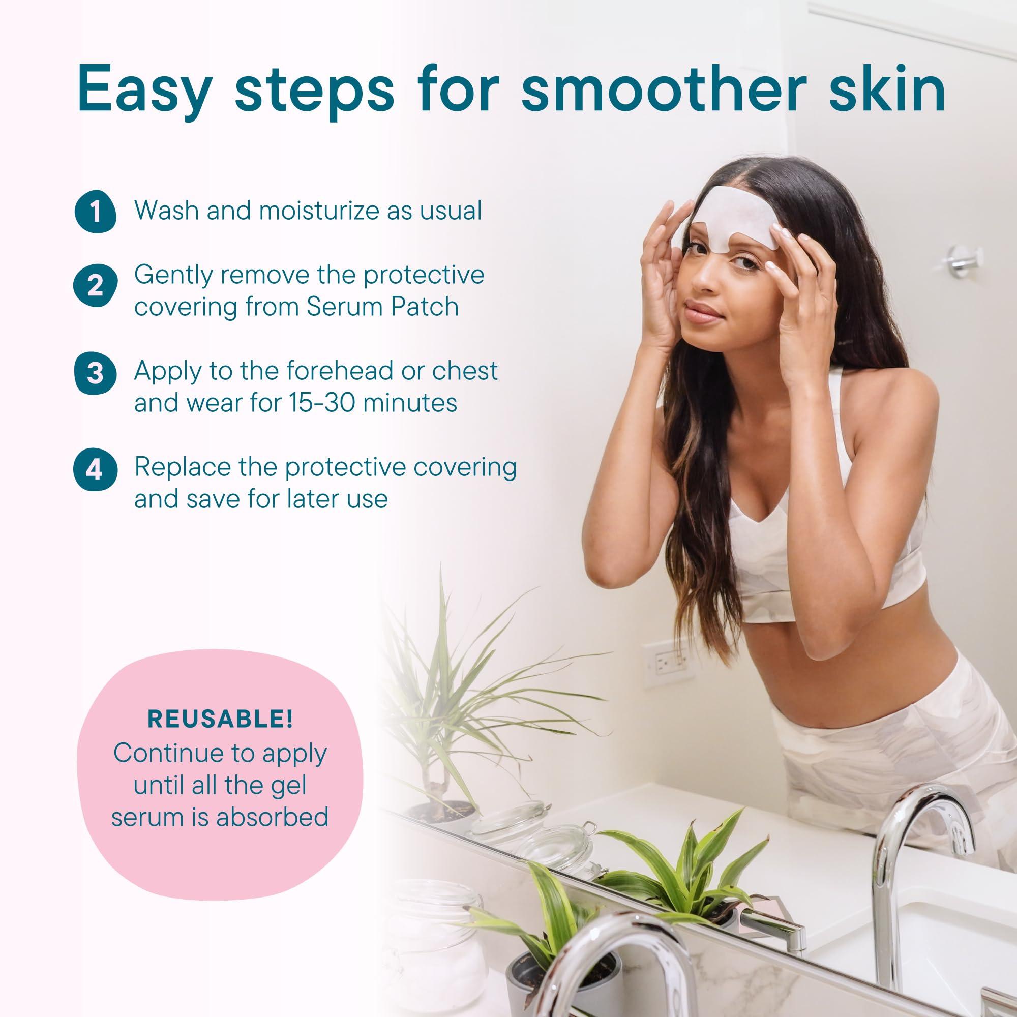Frownies Frownies Cotton Soft Forehead Serum Patch - Serum Infused Forehead Wrinkle Patch For Fine Lines & Wrinkles - Reusable Hypoallergenic Facial Patch - Hydrating Face Mask to Plump Skin
