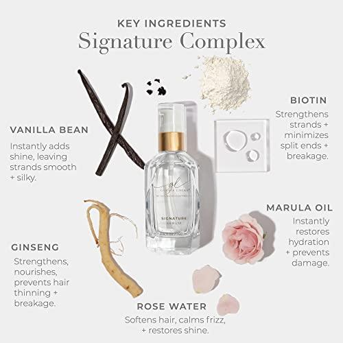 Goldie Locks Goldie Locks Signature Serum, Strengthen and Repair Damaged Hair, Safe for Extensions & Colored Hair, Luxuriously Lightweight, Gives Intense Nourishment and Shine, Protection From Heat & UV Rays