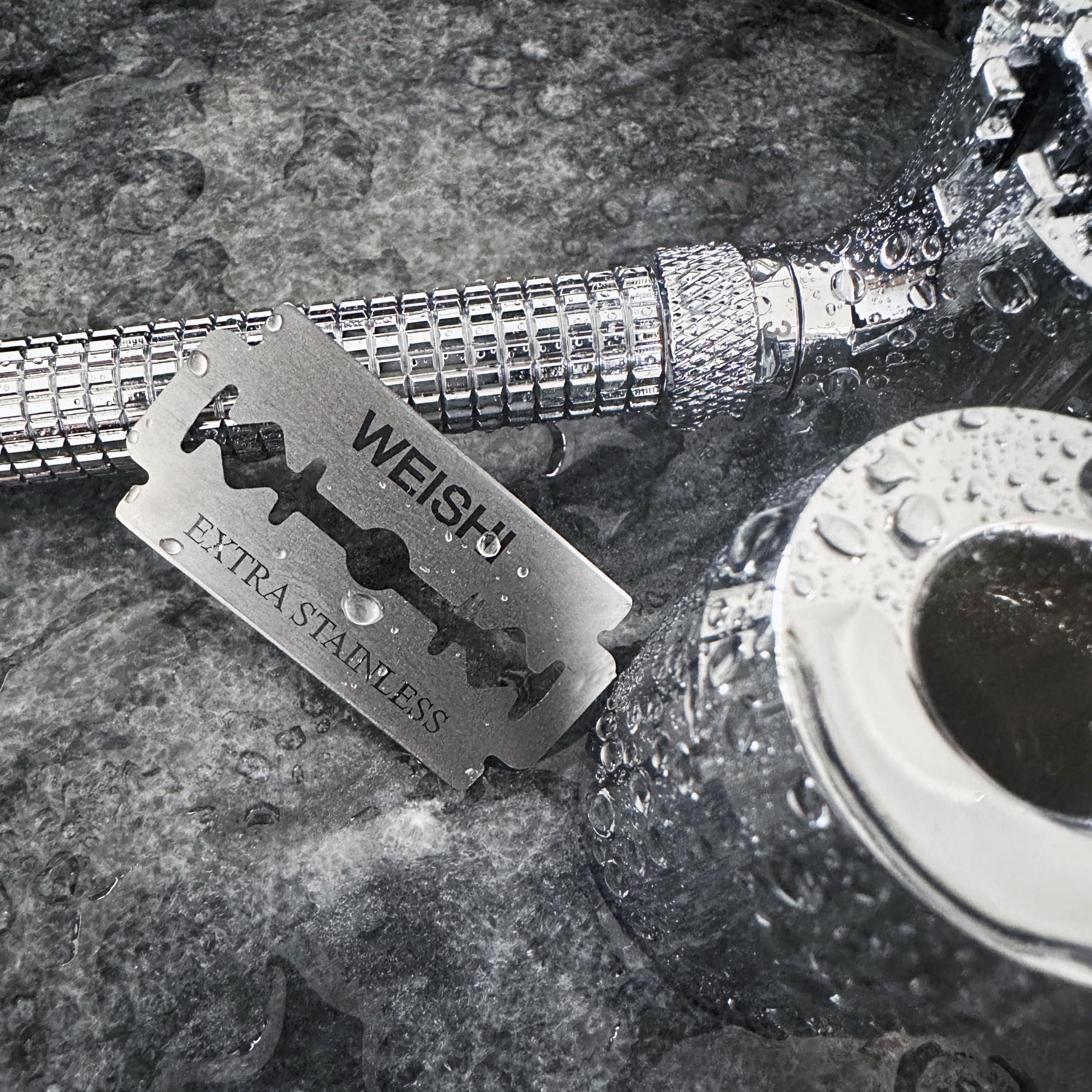 WEISHI WEISHI 50 Count Double Edge Safety Razor Extra Stainless Blades