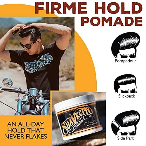 Suavecito Suavecito Strong Hold Hair Pomade For Men, 32 oz - Medium Shine Water Based Wax Like Flake Free Hair Gel - Easy To Wash Out - All Day Hold For All Hair Styles