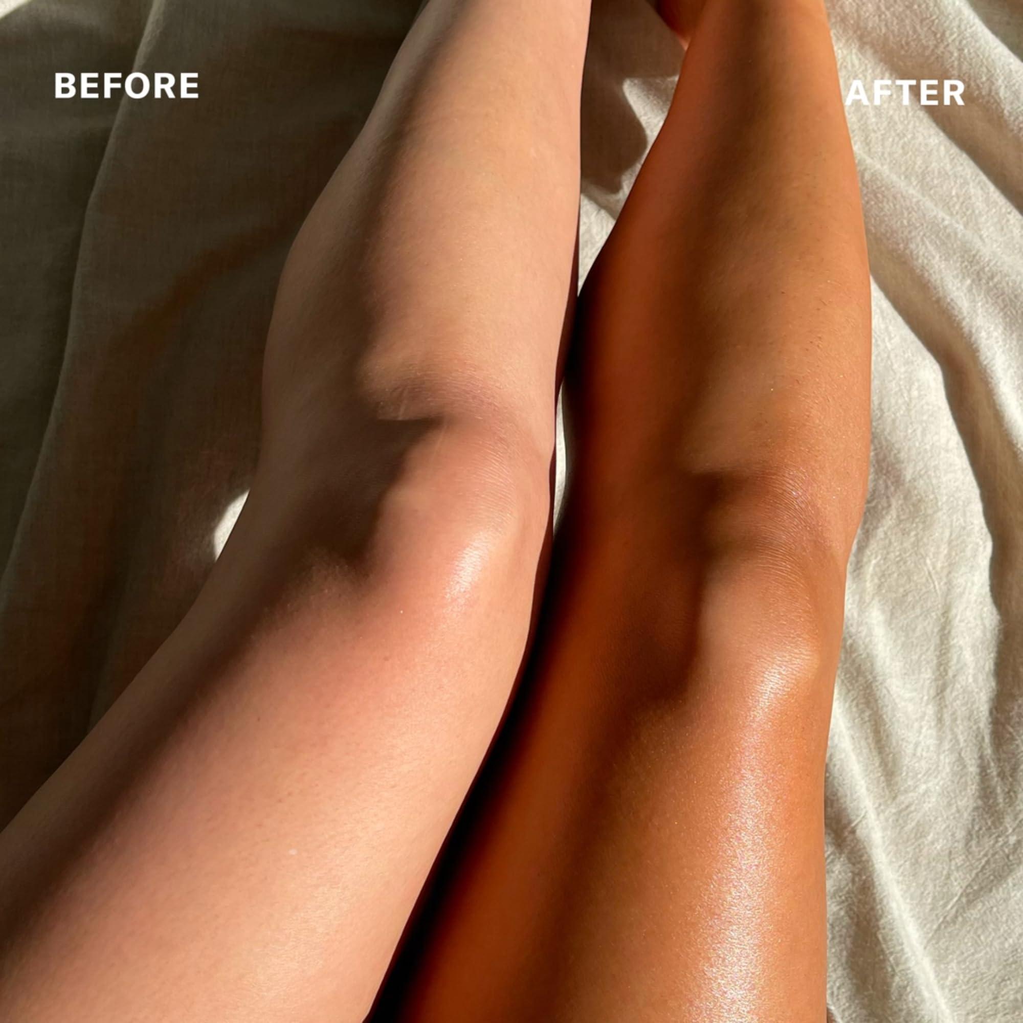 Josie Maran Josie Maran Argan Liquid Gold Self Tanning Body Oil - Get A Fast-Absorbing Immediate Glow with Intense Nourishment (129ml/4.3oz, Apricot Vanilla)