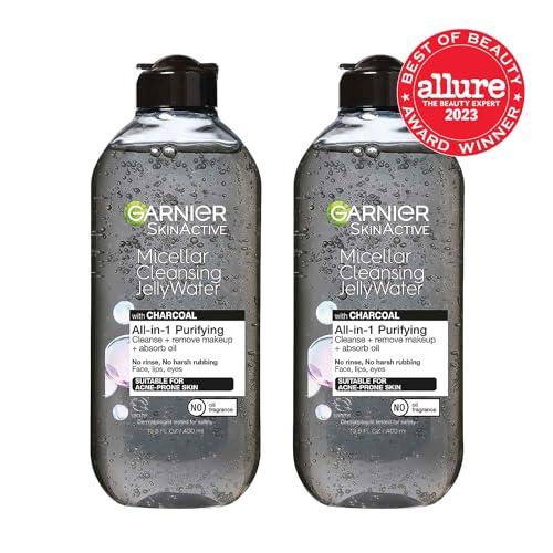 Garnier Garnier Skinactive Micellar Cleansing Jelly Water with Charcoal Purifying All in One Water, 2 Pack