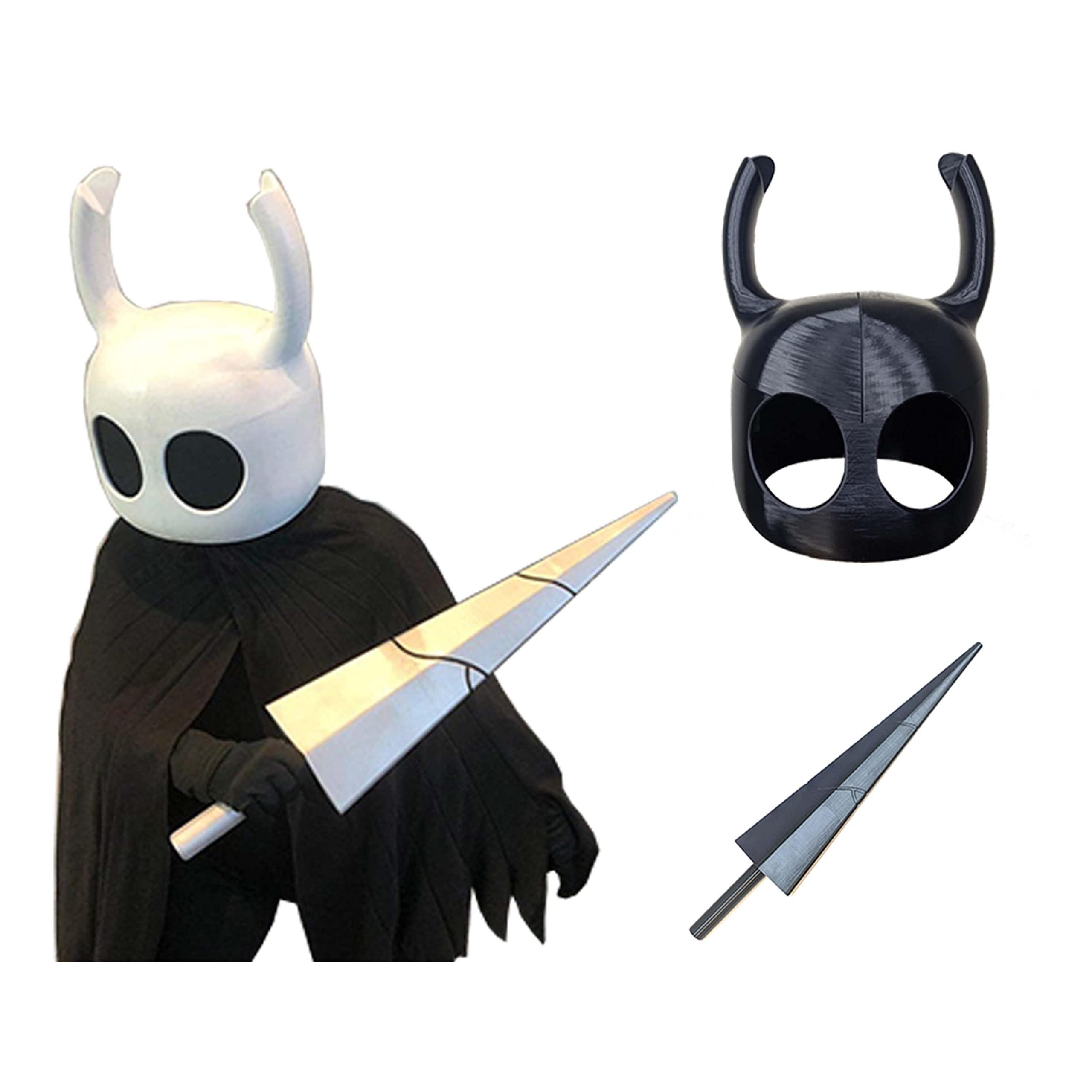 Infinity 3d Prints Hollow Knight Mask and nail combo, Hollow knight Mask cosplay