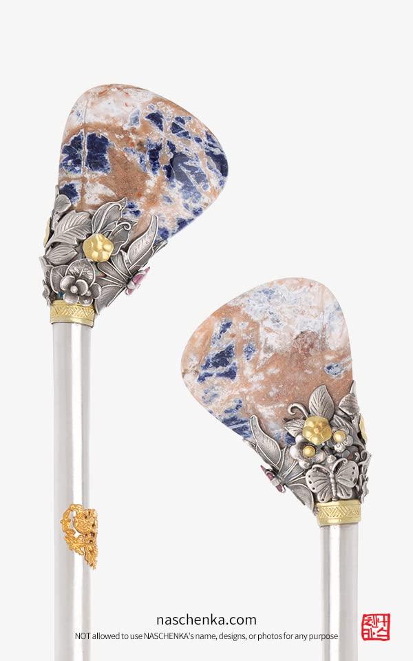 NASCHENKA NASCHENKA Binyeo Traditional Korean Hanbok Hair Pin Hair Sticks Silver Accessory Wedding Jewelry 1544040