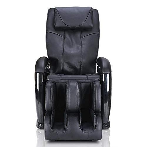 ergotec ERGOTEC Massage Chair with 2D S-Track | Mercury Automatic Compact Recliner with Foot Rollers, Heat Therapy and a Convenient Storage Pocket, Black