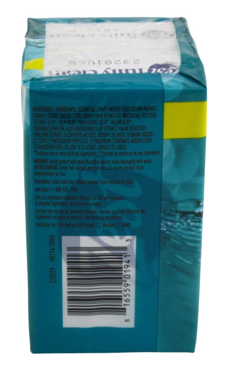 Zest Zest Soap Refreshing Aqua Bath Bars 4.12 Ounce (Pack of 2)