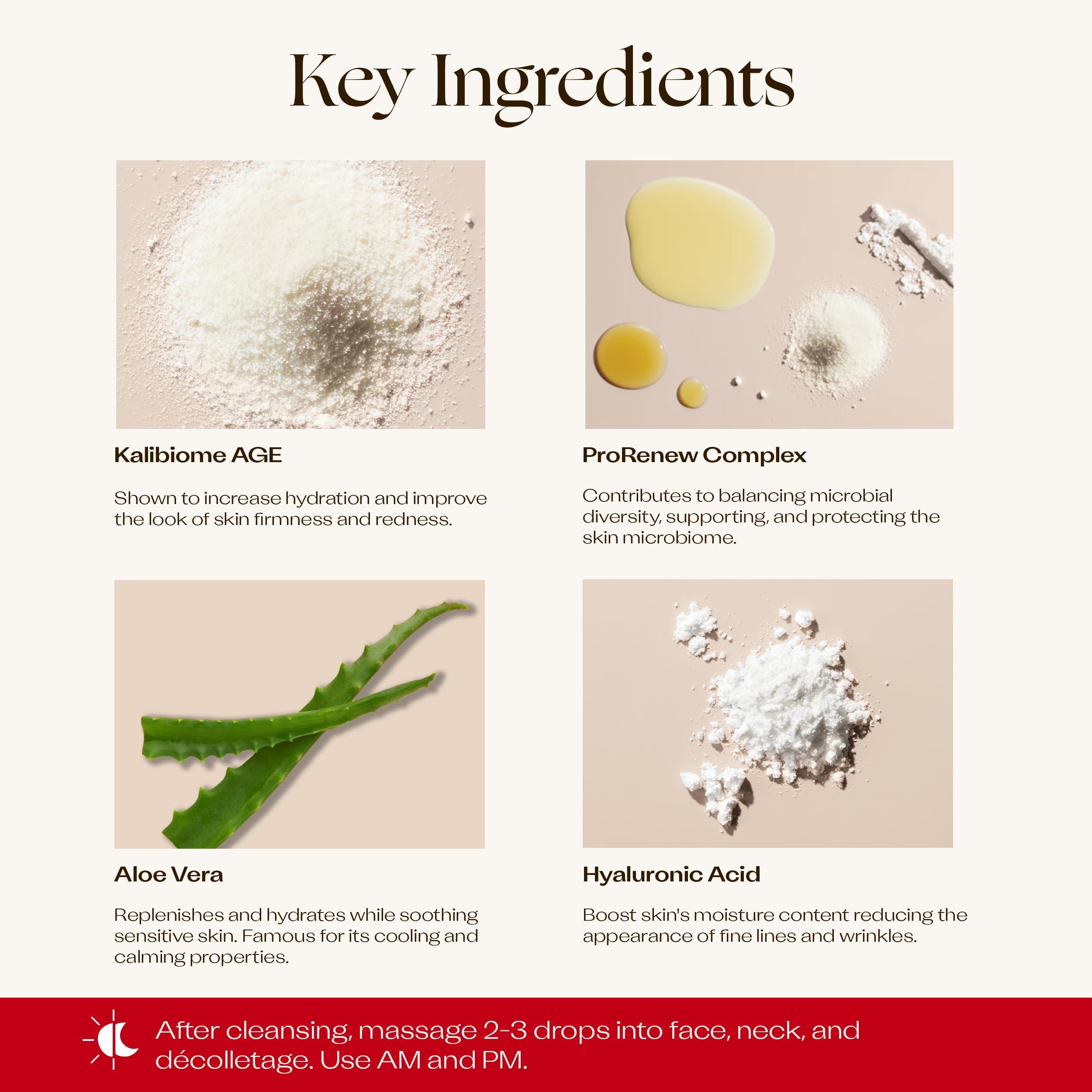 Trilogy Trilogy Microbiome Complexion Renew Serum, Postbiotic Technology, 1.0 fl oz