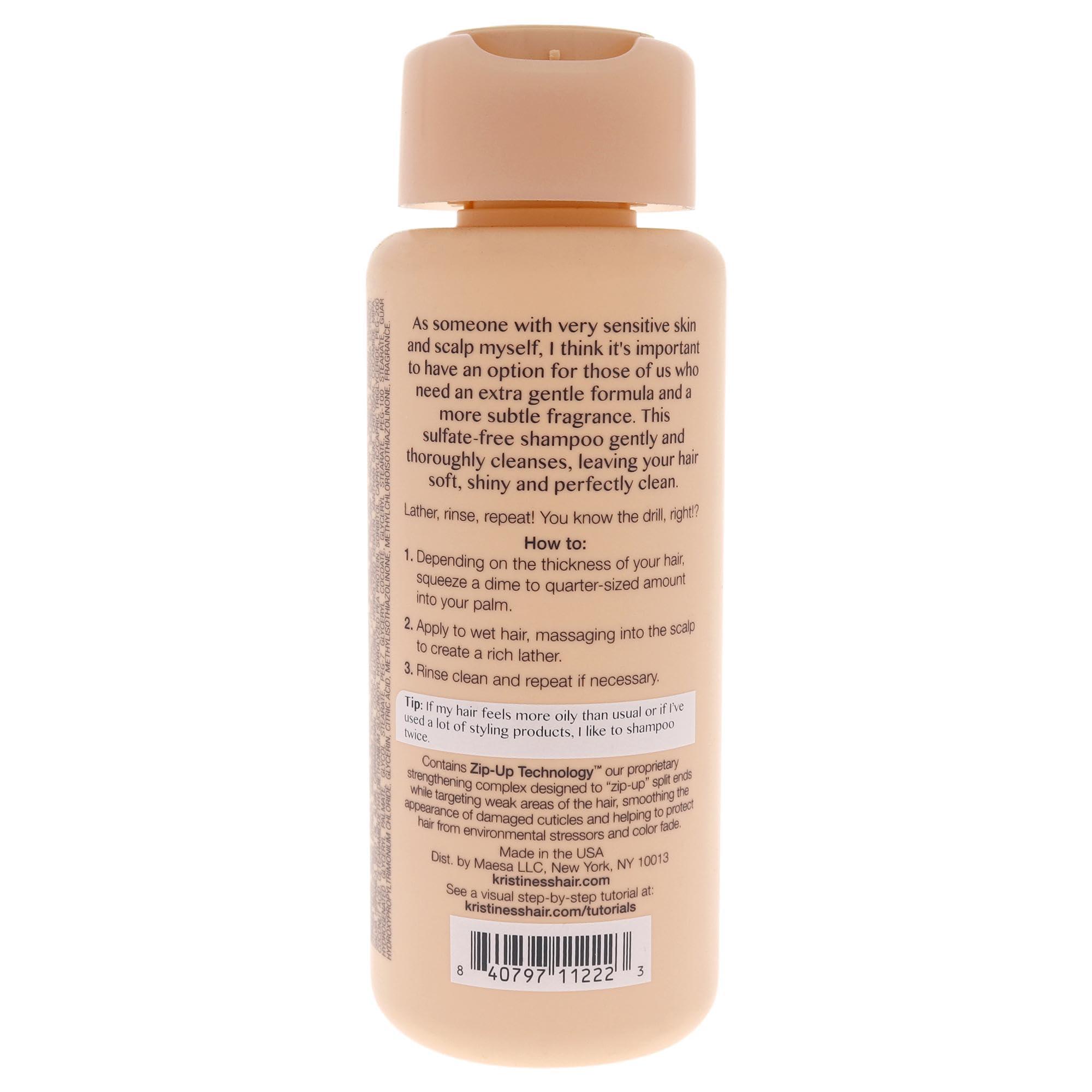 Kristin Ess Kristin Ess Hair Extra Gentle Shampoo for Sensitive Skin + Scalp, Gently Cleanses, Nourishing + Calming Shampoo, Vegan, Sulfate Free, Color Safe + Keratin Safe, 10 fl oz (Pack of 2)