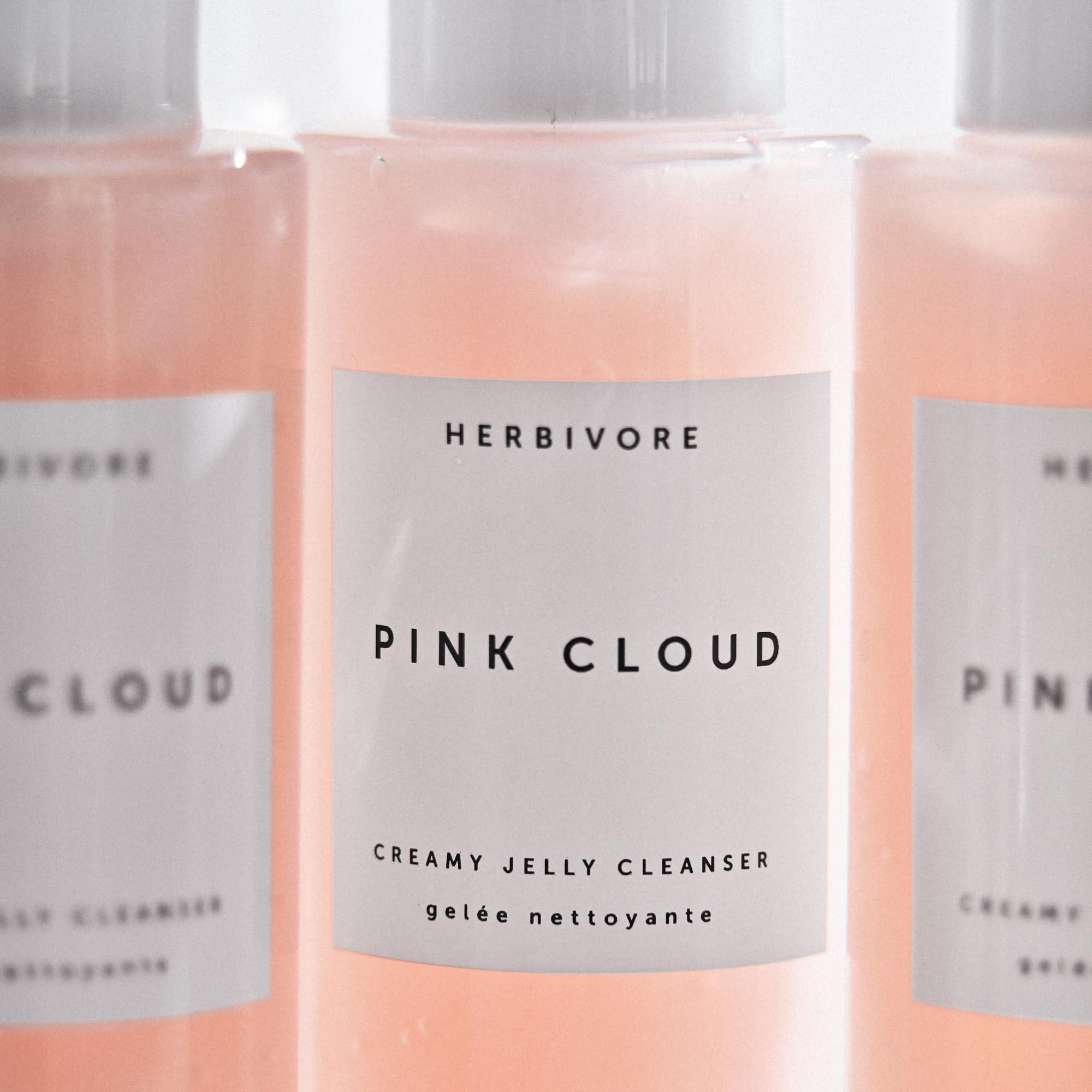HERBIVORE HERBIVORE Pink Cloud Creamy Jelly Cleanser | Hydrating Face Wash with Rosewater, Squalane + Tremella Mushroom, Gently Cleanses + Removes Makeup, Vegan, Plant-Based, Cruelty-Free 100 mL / 3.4 oz